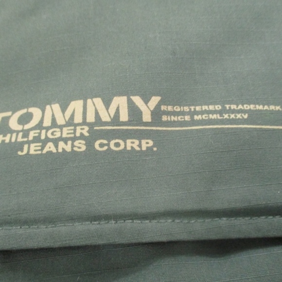 Tommy Hilfiger Vintage Y2K Puffer Vest Mens XL Green Full Zip Winter Down Filled - Picture 6 of 11